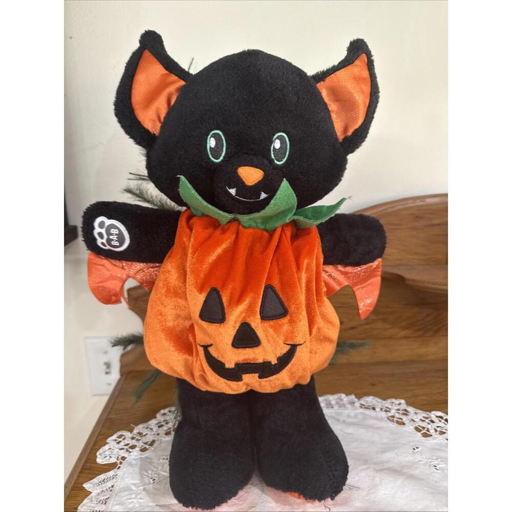 Build A Bear Fangtastic Vampire Bat  Plush Halloween Exclusive Pumpkin Costume
